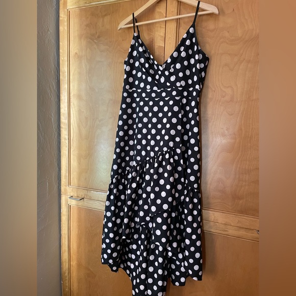 Eliza J -high low polka dot- cocktail dress- size 12 - Picture 1 of 13
